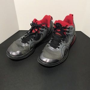 NIKE Mens Fly By Mid 2 Shoes - Gray & Red - Mens Size 8- CU3503 005